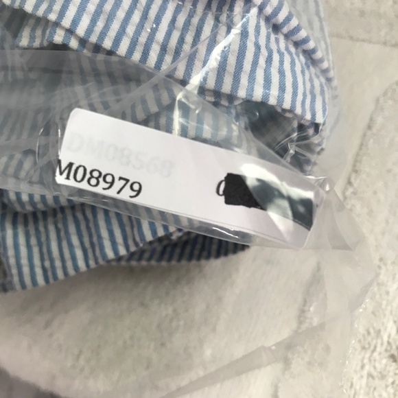 J Crew Seersucker Board Shorts Mesh Liner Mens 34 - Picture 9 of 9